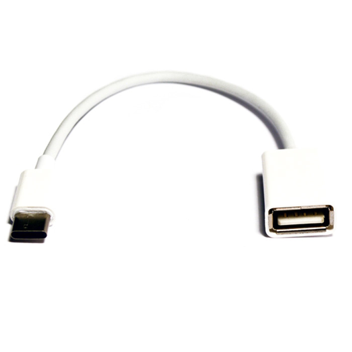 Адаптер переходник Vention OTG USB 2.0 AF/micro B 5pin, плоский - 0.1м Белый VAS-A09-W010