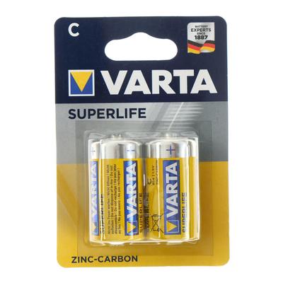 Батарейка солевая VARTA R14 SuperLife 1.5В 2шт