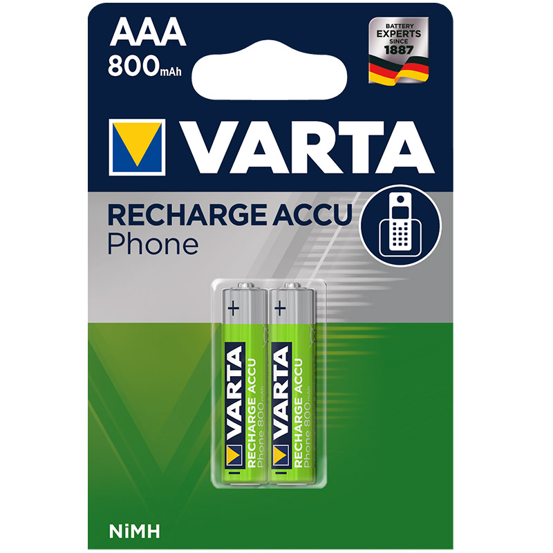 AAA аккумулятор Ni-Mh 800mAh VARTA Phone Power 2шт