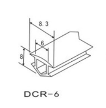 DCR-6, Резиновая заглушка для профиля 20x20 [1м]