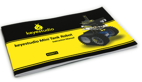 Mini Tank Robot, конструктор гусеничного робота [Keyes Studio]